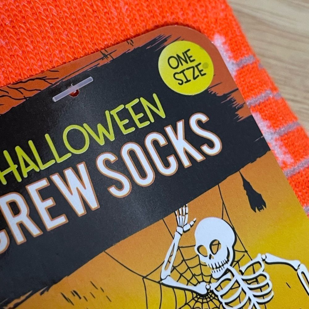 Halloween Bundle of Crew Socks Set - Orange, Black, and Multicolor - Picture 5 of 6